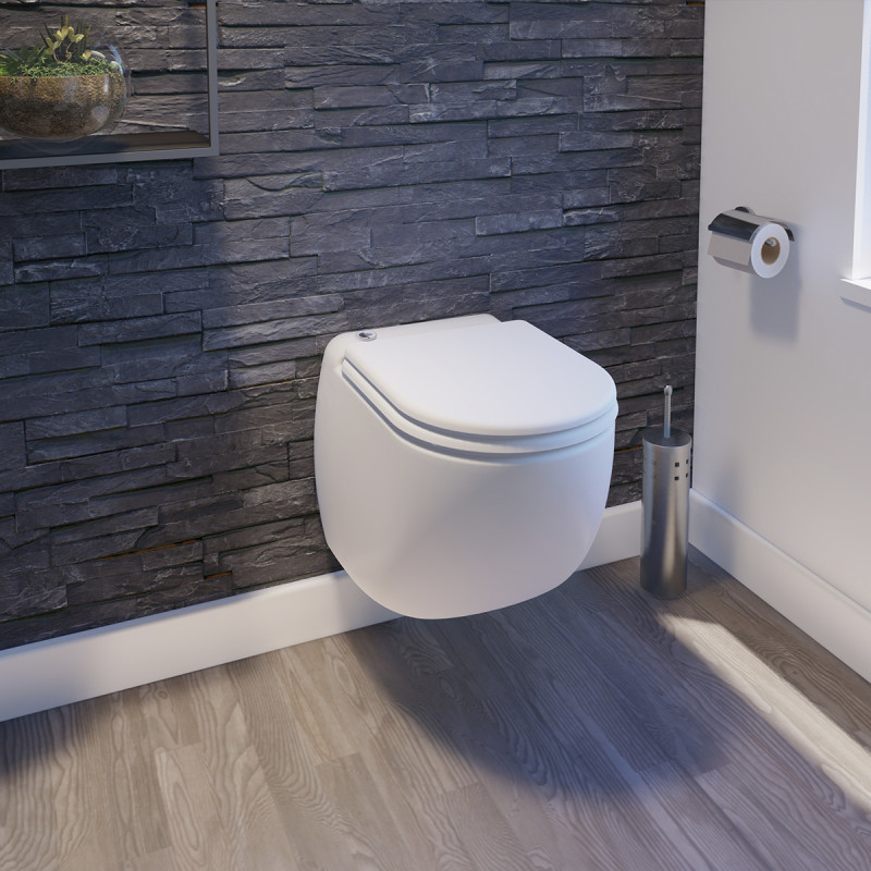 WC broyeur Sani-Wand Plus Design - Stuc gris 